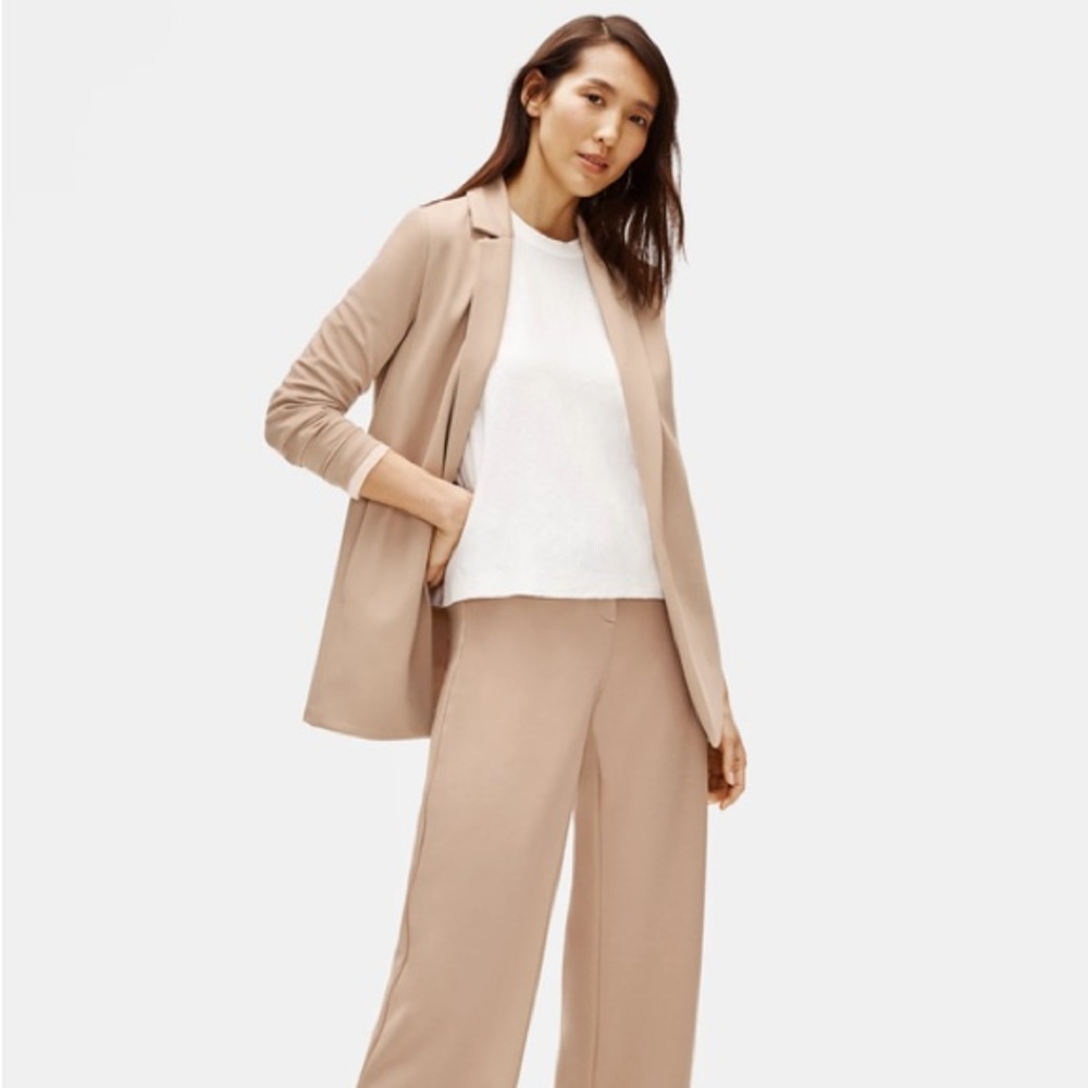 Eileen Fisher FLEX TENCEL PONTE NOTCH COLLAR JACKET